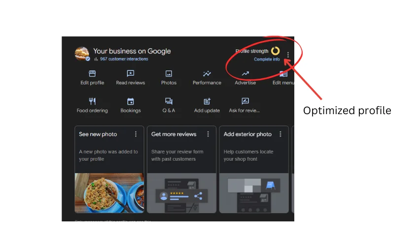 Optimize your Google Business Profile